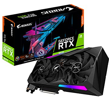 Gigabyte Carte Graphique AORUS GeForce RTX 3070 Master 8G, 3 Ventilateurs WINDFORCE, 8 Go 256 Bits GDDR6, GV-N3070AORUS M-8GD REV2.0