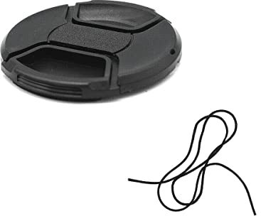 Universal-Objektivdeckel mit Schnappverschluss 40,5 mm Lens Cap für Canon, Nikon, Sony, Pentax, Olympus, Fuji Kamera mit Schnur (1 * 40,5 mm)