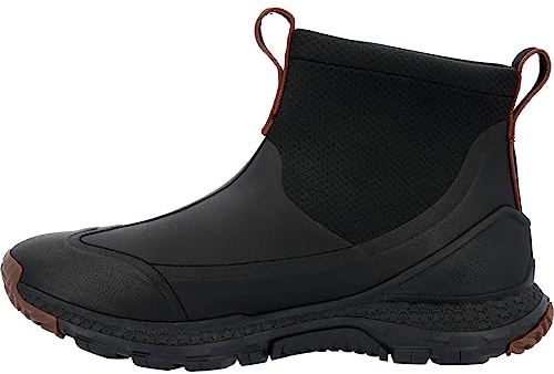 Muck Boots herr Terra Slip On-OUTSCAPE MAX vattentät ankelstövel, svart, 9 UK, Svart, 43 EU