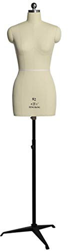 GGZONE Schneiderpuppen für Damen zum Nähen von Kleidern, verstellbare Schneiderpuppen mit Stativständer (Color : White, Size : XXL-Model 88) Beautiful Scenery