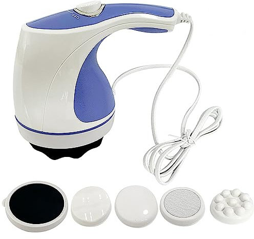 Electric Cellulite Massager,Handheld Anti-Cellulite Massager,Portable Massagers Deep Tissue with 3 Vibrating Heads,Body Sculpting,Relieve Fatigue for Neck,Shoulder,Waist,Abdomen,Buttocks,Legs