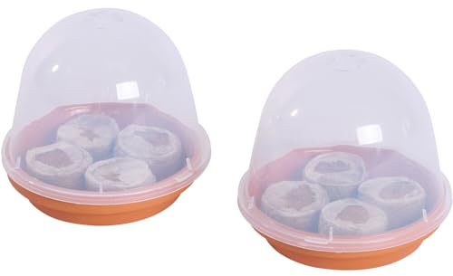 Siena Garden 2er-Mini-Anzuchtset Tonschale Ø 10 cm