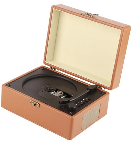 Septpenta Reproductor de CD Portátil, Reproductor de CD para Maleta, Receptor Bluetooth Integrado, Altavoces Duales de Rango Completo de Alta Fidelidad, Calidad de Sonido de Alta Fidelidad