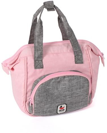 Bayer Chic 2000 - Bolso Cambiador de muñecas, Bolso Cambiador para muñecas, Accesorios de muñecas, Bolso de muñeca, Color Gris y Rosa