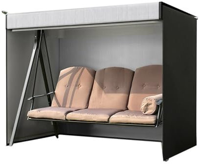 Hollywoodgunga Skydd 160 x 120 x 170 cm - Vattentät 2-3-Sitsig Utomhus Trädgård Hängmatta Baldakin Stol Säte Skyddshölje för Gungor, Bänkar