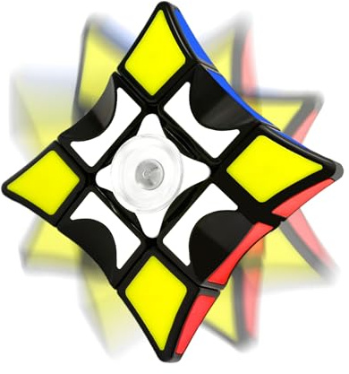 Vdealen 1 x 3 x 3 Fidget Spinner magisk kub, kub och spinnare i ett med optimerad perfekt för stressreducering, gåva för barn tonåringar vuxna