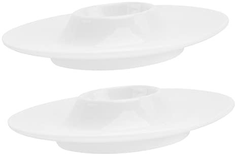 HOMOBABE 2pezzi Ceramics Holders Eleganti Portauova Per Colazione Di Cups Porcellana Per Casa e Ristoranti