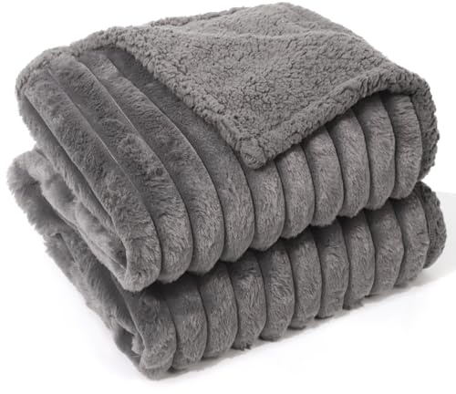 Wdmiya Couverture Imperméable pour Chiens - 65x88cm Couverture pour Chiens Lavable, Protection Canapé Animaux, Plaid pour Chats Douce et Moelleuse, Gris