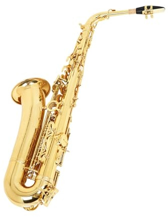 Saxophone für Musikliebhaber Alt C Drop Saxophon Instrument goldfarben lackiert