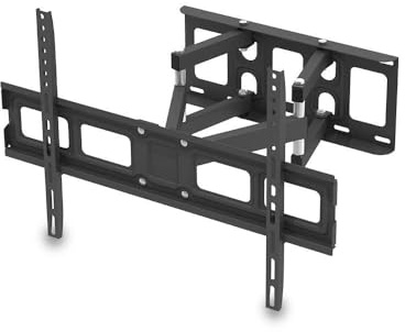 TactFire TV Wandhalterung 32-65 Zoll | Wandhalterung Fernseher Schwenkbar mit Wasserwaage, TV Halterung Schwenkbar, bis 50 kg, VESA 600x400 mm, Vertikal: -10°~10°