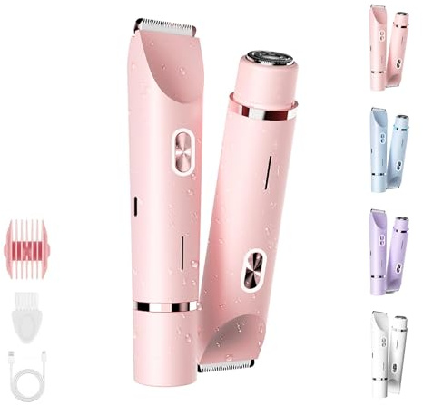 Afeitadora Eléctrica para Mujer,Sanuvia Depiladora Íntima,Profesional Herramienta de Cuidado para Zonas Sensibles, Depilación Suave sin Irritaciones, Diseño Impermeable (Rosa)