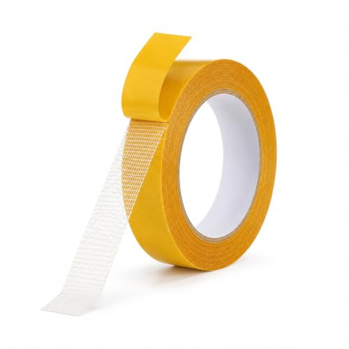 Double Sided Fabric Tape Hem Tape No Sew No Iron for Pants Fashion Dress | 1inch x 66FT(20m) High Adhesive Double Sided Fabric Tape Sticky but Removable and Residue free for Clothes Carpet Arts
