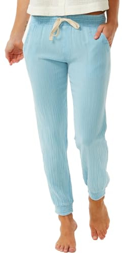RIP CURL Women's Classic Surf, Casual Stretch Beach Pants, Mid Blue, S