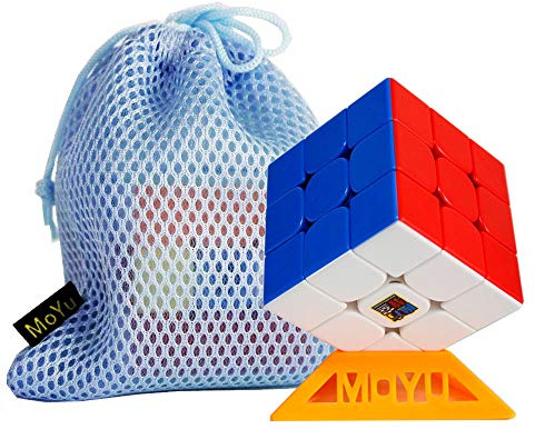 Gobus MoYu MoFangJiaoShi Cubing Classroom 2020 RS3M Magic Cube 3x3 RS3M Speed Cube mit einem Würfelständer und Einer Tasche Stickerless