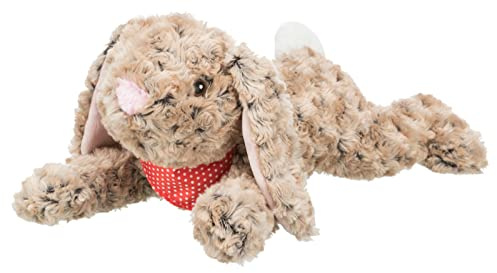 Trixie Hundespielzeug Hasen-Plüschtier, ohne Geräusch – 47 cm | Kuscheliger Spielgefährte aus weichem Plüsch – zum Schmusen, Tragen und Spielen für Welpen und erwachsene Hunde