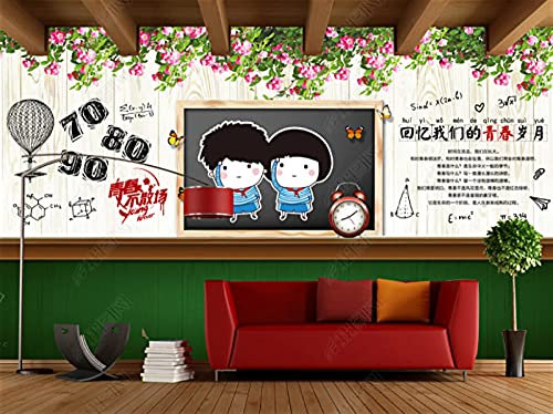 Fotomurales decorativos pared Bar restaurante temático juvenil mural 3d Papel para paredes decorativos -300cmx210cm
