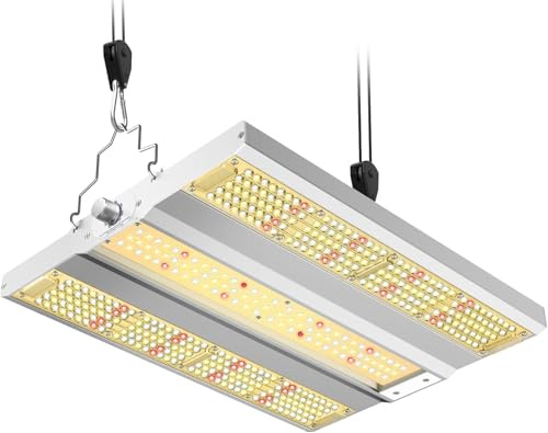 VIPARSPECTRA XS1500 Pro LED Grow Light with New-gen Lens, Dimming Daisy Chain Full Spectrum Lights for Indoor Plants Veg Bloom Growing Lamps 2x2/3x3 Tent Actual Power 150Watt, White
