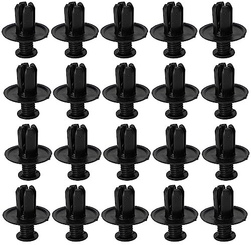 Karosserie-Kits 20 Stück Verkleidungsbolzen-Clip, 8 Mm, Kunststoff-Schraubnieten, Clips, Schwarz, Für Honda Teile