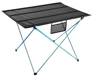 LXYDPZ Tragbarer Campingtisch, Leichter Klapptisch, tragbarer Campingtisch mit Netzschicht (Größe: S-Orange) (S)