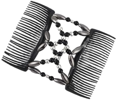 Reccisokz Magischer Haarkamm-Clip,Haarschmuck Damen,Haarschmuck,Stretch,Doppelclip,Damen-Mädchen-Haarbürsten-Zubehör