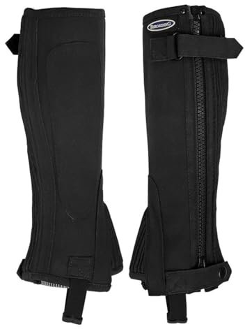 Euroriding Mini Chaps Supreme Erwachsene schwarz L