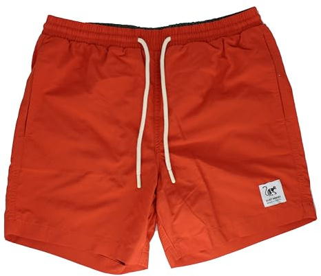 Surf Monkey Costume da bagno uomo Quick-Dry - Volley Short da nuoto, Paprika, L