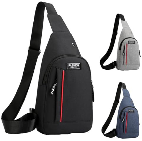 Generisch Schultertasche Brusttasche Leichte Klein Sling Bag Wasserfest Crossbody Umhängetasche Crossbody Bag Backpack für Männer und Frauen die Outdoor-Sportarten wandern