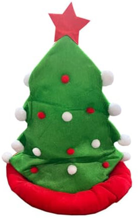 DEARMAMY Weihnachtsbaum Mütze Aus Weichem Festlicher Kopfschmuck Für Weihnachten Fotorequisiten Atmungsaktiv Und Komfortabel Für Familienfeiern Und Festliche Kostüme