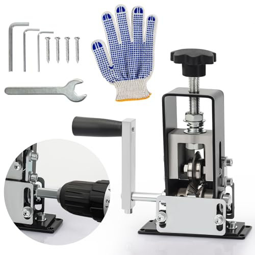 Cable Stripper Machine for 1-25mm Wire, Manual Hand Crank or Electric Drill Powered, with V-Shaped Anti-Slip Design, Can Be Fixed on Desktop, for Single-Core/Hard/Engineering/Sheathed Wires -AstraLoom