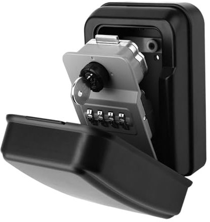 Coffre-fort à combinaison à 4 chiffres pour l'extérieur Boîtes de verrouillage pour cadenas Stockage résistant aux intempéries pour maison de bureau dans l'industrie domestique