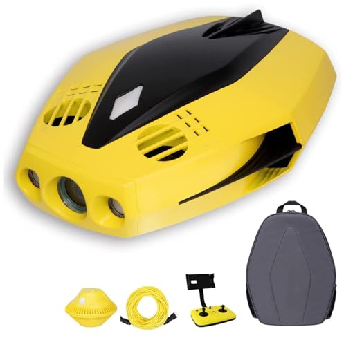 GXGSDM Underwater Drone, Underwater Detector, Drone With Camera, 1080p Full HD, Mobile Phone/remote Control (dual Control), 4 Accessories Selection, Real-time Viewing(D)
