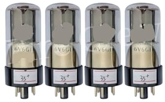JEQGDLUI Il Tubo 6V6 6V6GT sostituisce Il Kit Amplificatore valvolare Audio HiFi CV511 6P6P Corrispondenza di precisione Fai-da-Te a Quattro Vie(4pcs Matched)