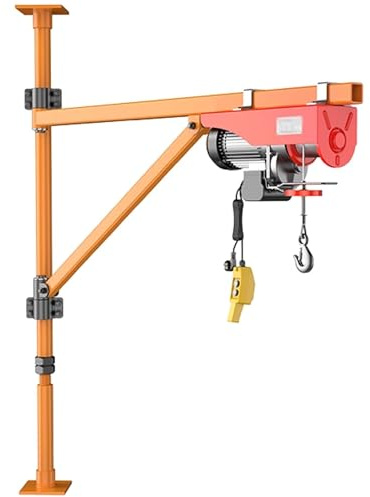 GNNymphyte Support de palan électrique Robuste pour Grue à flèche Murale, capacité de Charge de 660 LB, pour Un Levage Efficace(39.3FT,PA600)