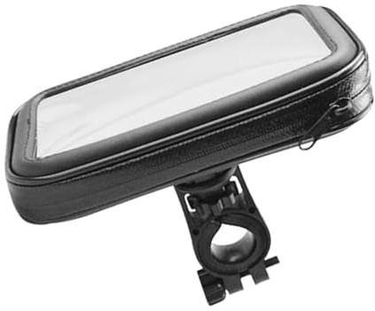 CONGARTENO Motorrad Handyhalterung Wasserdichte Tasche Xxl mit Drehbar Verstellbar für Fahrrad und Motorrad Lenker Frontträger Schwarz