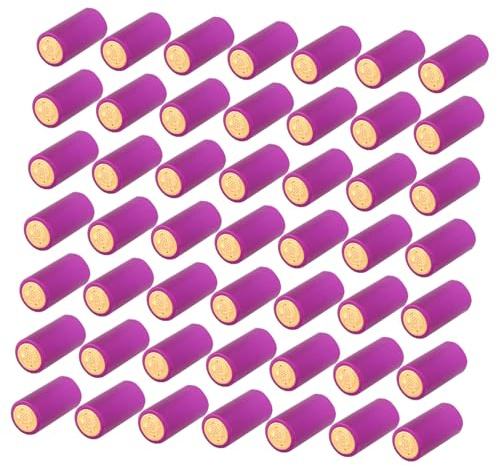 Cabilock Film Thermorétractable Bouchon Thermorétractable pour Bouteille de Vin 100pcs en Plastique Facile à Enlever pour Usage Maison ou Cave