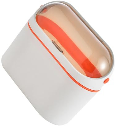 Veemoon Cestino Porta Rifiuti da Cucina Piccolo in Plastica con Coperchio Ribalta Design Salvaspazi Parete Tavolo per Interni Moderni