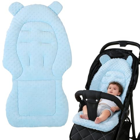 UIEXAY Colchoneta Silla Paseo Universals, Reductor Silla Coche Bebe, Almohadilla Ajustable y Transpirable, para Cochecito, Silla de Coche