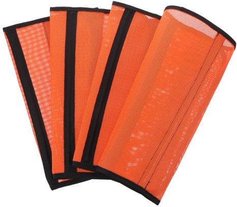Yardwe 4 Piezas Protectores de Patas de Caballo Ligeros y Transpirables de Malla PVC para Entrenamiento y Paseo de Verano Color Naranja Ventilación y Protección contra Moscas