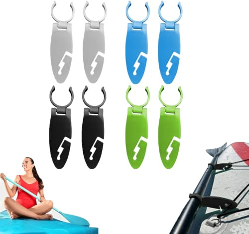 Paddelboard Flossen Clips, 8er Set Verstellbare Klemmhalterung Für Stand Up Paddle Boards, Ausziehbare PaddleBoard Finnenklemmen, Ersatzzubehör Für PaddleBoard Finnen, Wasserzubehör für Sportler
