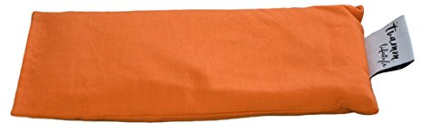 Tvamm Lifestyle Augenkissen mit Leinsamen/Lavendel Füllung - 100% Baumwolle Stoff, 23 x 11 cm/in wunderschönen Farben erhältlich (Orange)