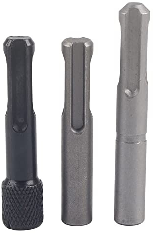 3Pcs SDS Socket Adaptor Set 1/4 Hex Shank Screwdriver Bit Holder Socket Adaptor Converter for SDS Hammer Drill