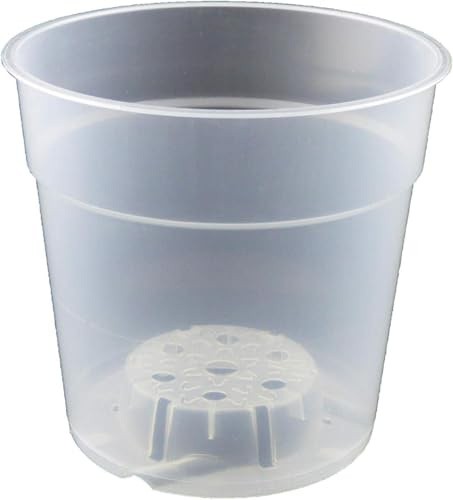 Gone Potty 12cm Translucent/Clear Orchid Flower Pots (x5)