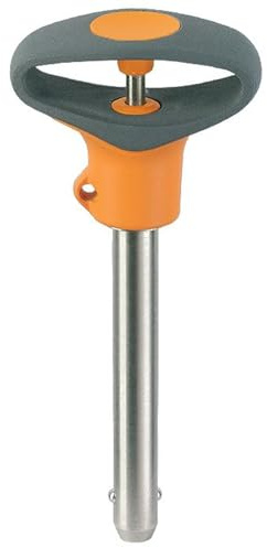 Kugelsperrbolzen, selbstsichernd, mit elastischem Griff | d1=6 mm / l1=25 mm/Rostfreier Stahl 1.4542, ausscheidungsgehärtet | 22380.0725