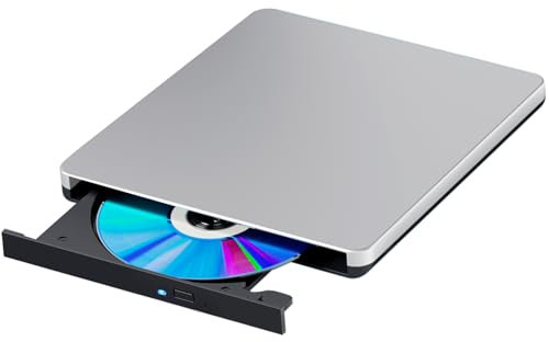 aelrsoch External Blu-ray Player,External Blu-ray Drive for PC,External CD/DVD Burner for Laptop,Blu-ray Drive,/BD/CD/DVD Player,Portable 3D Blu-ray Drive for Windows XP/7/10/11 System
