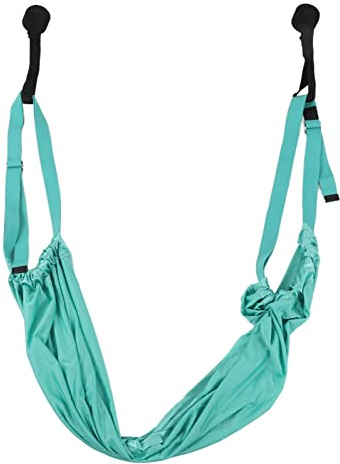 Juego de columpio de yoga aéreo, kit de cabestrillo de trapecio para colgar en la puerta de yoga aéreo, correa de estiramiento de pierna trasera de cintura, entrenador de asistencia de estiramiento de