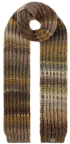 LIERYS Jasila Strickschal Damen Herren Made in Germany Schurwolle Mehrfarbiger Wollschal Warm Elegant Herbst Winter oliv One Size