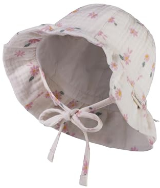 Sterntaler Flicka barnhatt tusensköna med knytband, ecru, 41