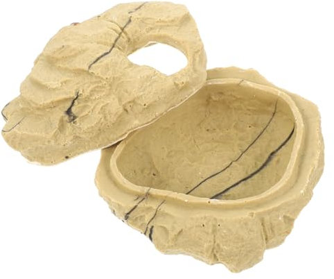 FRCOLOR Kleines Versteck Für Reptilien Crawler Shelter Höhle Für Gecko Und Schlangen Naturfarbig Geeignet Für Terrarien Ideal Für Eidechsen Und Amphibien Größe S