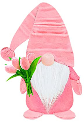 GEBN Muttertag Deko Muttertagsgeschenk Wichtel Figuren Handmade Mutter Tochter Geschenk Plüschpuppen Handgemachte Tischdekoration Basteln Wichtel Deko Geschenk für Frauen Mama Muttertag (A, One Size)