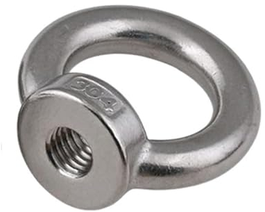1 Stück Ringmutter M3 M4 M5 M6 M8 M10 M12 M14 M16 M20 M24 304 Edelstahl Marine Hebe Ringmutter Ring Hakenmutter Kabel Seil Heben (Size : M18)